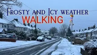 Icy and Frosty Weather #asmr #londoners #satisfying #walking #exercise