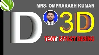 Corel draw//use of Corel draw//Letters design in D flip effect design