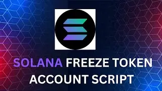 Solana Freeze token account Script