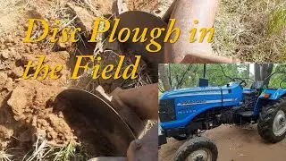 Disc plough in the field | disk plow | heavy duty plough | ploughing equipments | Nature touch