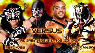 Showdown 64 Sims - Psychosis vs The Great Sasuke vs Rob Van Dam vs Tiger Mask