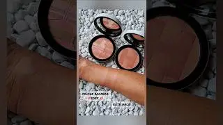 HERMES 2025 POUDRE ROCABAR & ROSE HALE Swatch Comparison #hermes #makeup #blush #shorts #new #luxury