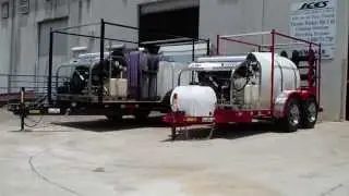 Be your own boss amazing hot water pressure washer trailers. Trash bin cleaning trailer sale.