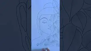 Easy Buddha Drawing #shorts #buddha#populer