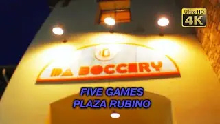 Da Boccery Five Arcade Games On Ride and Full Playthrough Low Light 4K Plaza Rubino 2026 01 10
