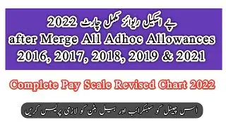 Complete Pay Scale Revise Chart 2022 after merge all allowance @AeEMPLOYEESNEWS