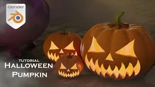 Halloween Pumpkin | Blender Tutorial | SpiralWave Studio | Power by Blender