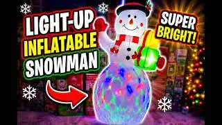 Inflating Colorful Snowman Christmas Inflatable