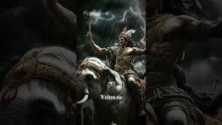 Indra is the god of rain and storms in Hindu mythology 🌩️⛈️#Mythology #history #gods #indra #hindu