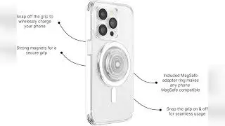 Review: PopSockets PopGrip for MagSafe, Magnetic Phone Grip & Stand, Swappable Top, Secure Gri...