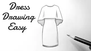 How to draw a beautiful girl dress drawing design easy for beginners drawing clothes(outfits)designs