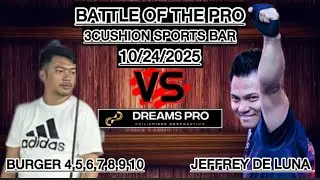 SARAP NG PARTIDA JEFFREY DE LUNA vs BURGER 4,5,6,7,8,9,10🎱