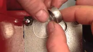 1967 German 5 Mark Coin ring