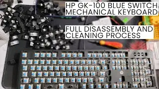 How to Disassemble and Clean a Mechanical Keyboard | HP GK-100 Blue Switch