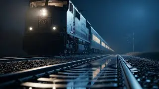 Railway Train Sound White Noise 🚆  Train Running Ambience for Sleep, Study & Focus