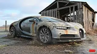ASMR Hypercar Restoration: Abandoned Bugatti Chiron &rarr; Factory-Perfect Masterpiece