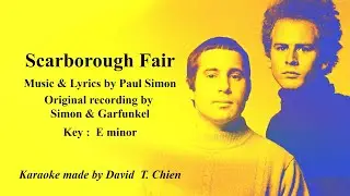 【You May Sing Along】Scarborough Fair, karaoke                      【您也能唱】史城博覽會，伴奏（卡拉製作：錢達）