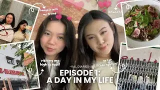 #ValDiaries - A DAY IN MY LIFE - Visiting Aesthetic Cafe in Semarang, Hangout & Visit High School!