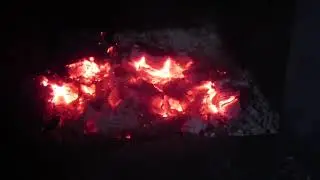 door open hot fire