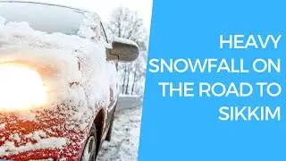 Heavy snowfall in Sikkim - On the way to Nathula Pass | North sikkim snowfall | January 2020 |