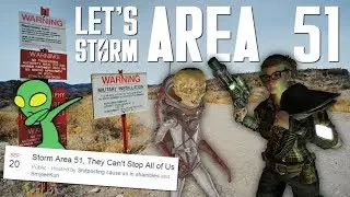 Storming Area 51 But It's A Fallout New Vegas Mod