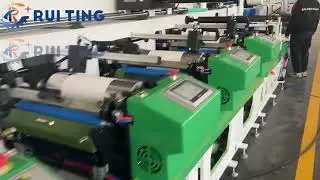 Width 550mm label stickers horizontal printing machine with rotary die cutting
