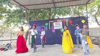 Dance performance by students 🎊🎊# Sankranti 
