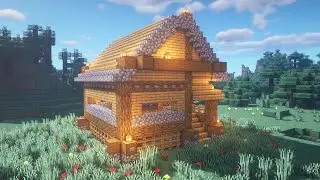 Minecraft: RUSTIC VILLAGE TYPE HOUSE BUILD (9 BLOCK CHALLENGE... KINDA)