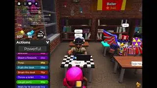 Karate Chopping a School Desk. (Roblox)