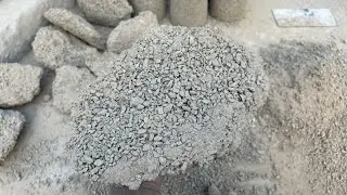 New 🥰 Concrete Chunks Shapes Dry Floor Crumbling #oddlysatisfying 