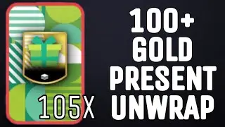 CHRISTMAS DAY PLAYER PULL!!! OPENING 100+ GOLD PRESENT PACKS IN NBA LIVE MOBILE 20!
