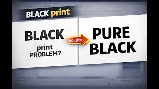 Pure Black Print Problem in CorelDraw, 100% Deep Black Print Solution