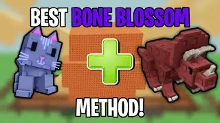 Best Bone Blossom Method Using Moon Cats & Triceratops! (GROW a Garden)
