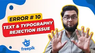 Text or typography rejection issue on freepik contributor account in urdu