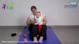 Children's Occupational Therapy: Position for Play - Sandwich sitting