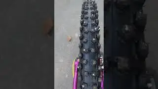 MTB Spikereifen - Conti Hydrotal studded #snowbike #downhillmtb #worldchamps