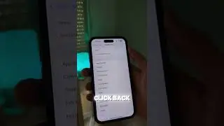 BACK TAP long press on iPhone #iphonetips #smartphone #tech #ios18 #techtok #iphonetricks #backtap