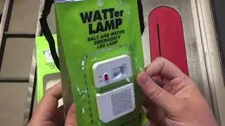 Salt Water Lamp Emergency Lighting Outdoor Lamp Review, Light from salt  YES!