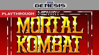 Mortal Kombat (Sega Genesis) Playthrough [HD] | RetroGameUp