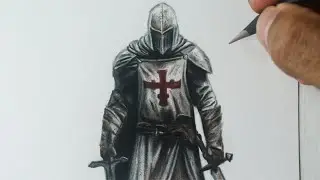 Como desenhar um Cavaleiro Templario