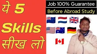 Top 5 Skills for All Students Going Abroad | Fast Job, High Income  #australia #uk #usa #canada
