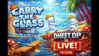 ONE WRONG STEP = GLASS SHATTERS 😱 | Carry The Glass LIVE #carrytheglass #funny