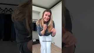 AFMOLLIE &mdash; это промокод на скидку &pound;&pound;! Джинсы Abercrombie Curve Love среднего размера, примерка 👖&hearts;️