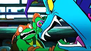 40 Min Of Ninja Turtle fighting Sealife| The East River Three Arc 🌀 4K