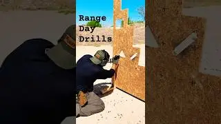 Unconventional shooting positions and shooting out of cover drills. #trainingday  #shootingrange￼