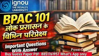 BPAC 101 Important Questions With Answer | BPAC 101 Guess Paper | BPAC 101 Previous year Questions