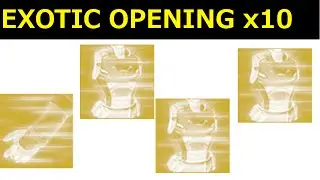 Destiny - Exotic Engram Opening x10 My Best Luck EVER!