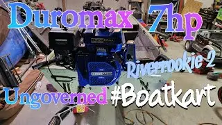 @DuroMaxPower 7hp 10ft Jon Boat Governor removed #boatkart Tinyboat