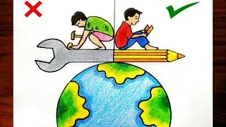 National Education Day Drawing|How To Draw Education Day Poster|Easy Drawing For Beginners Step