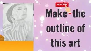 Make the outline of this art : Subscribe the Creative Priyank #art #artist #tutorial 